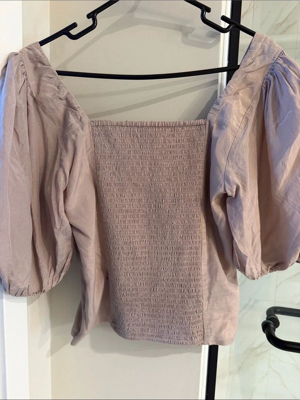 NWT Abercrombie and Fitch Women’s Square Neck Puff Sleeve Top